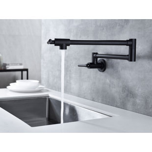 Wall Mount Brass Faucets Kitchen Commercial Faucet Folding Kitchen Faucet