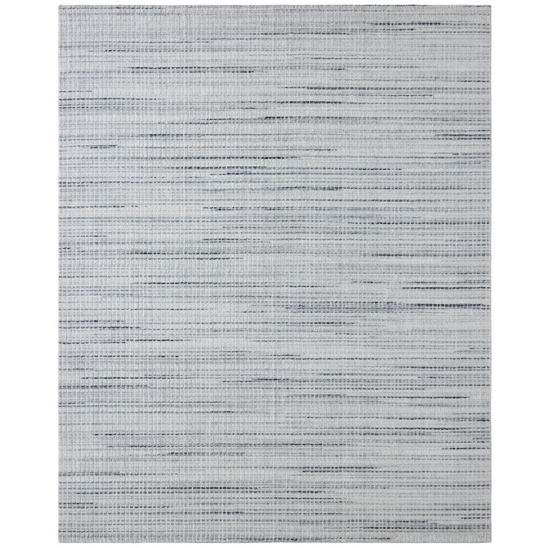 Plamena Hand Loomed Plaid Indoor Rug, Rectangle 6' x 9'