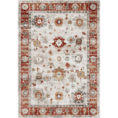 Oxford Red Area Rug