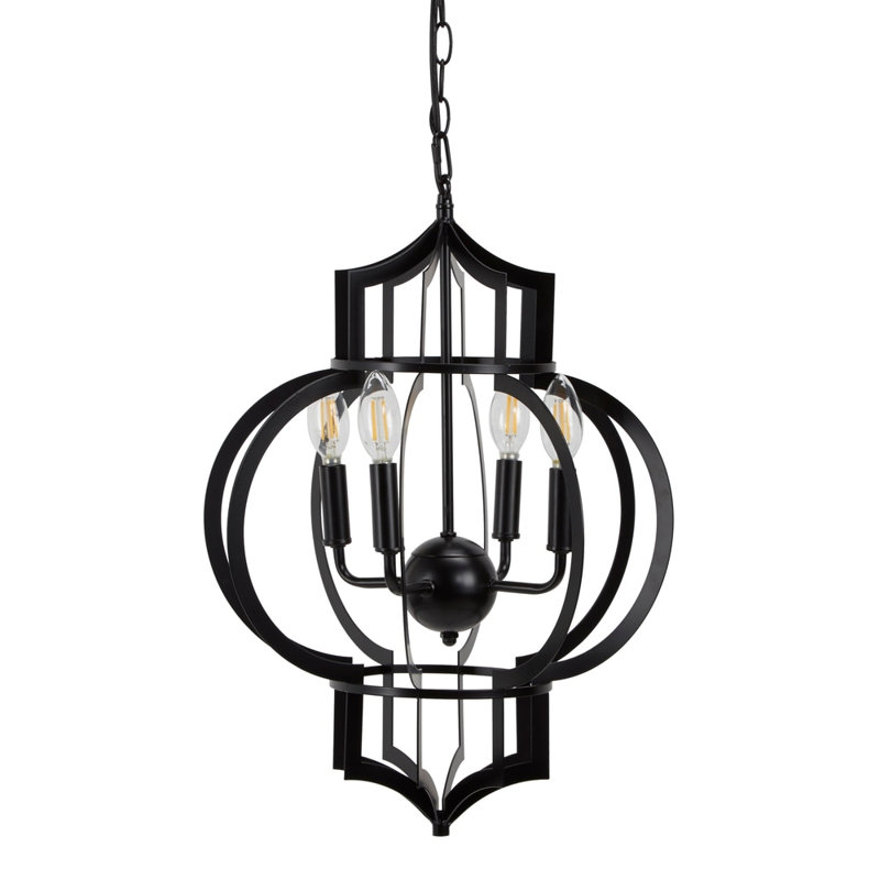 Luminaire suspendu sphère 4 lumières Westerham
