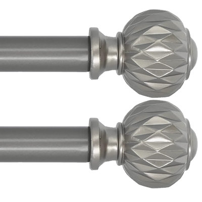 Nickoy Adjustable Single Curtain Rod