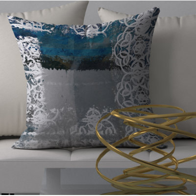 Abstract Reversible Throw Pillow