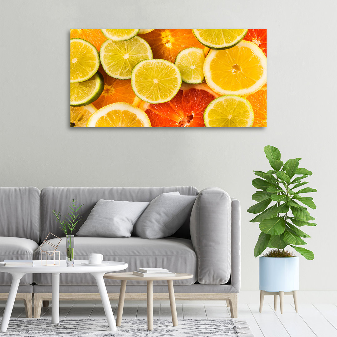 Zitrusfrüchte - Kunstdrucke auf Leinwand - Wrapped Canvas