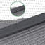 Tapis de camping, tapis de plage, tapis d'extérieur en paille de plastique noir et blanc Boho-482687814