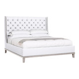 Michael Weiss Solid Wood Wingback Bed