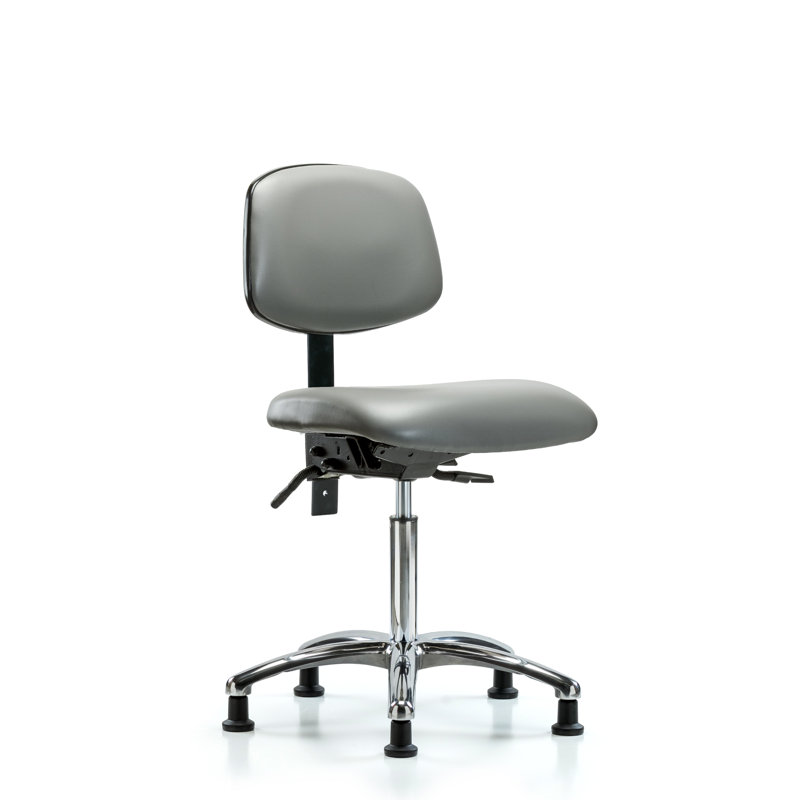 Chaise de travail Lashaunta, Gris clair