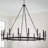 16 - Light Dimmable Wagon Wheel Chandelier