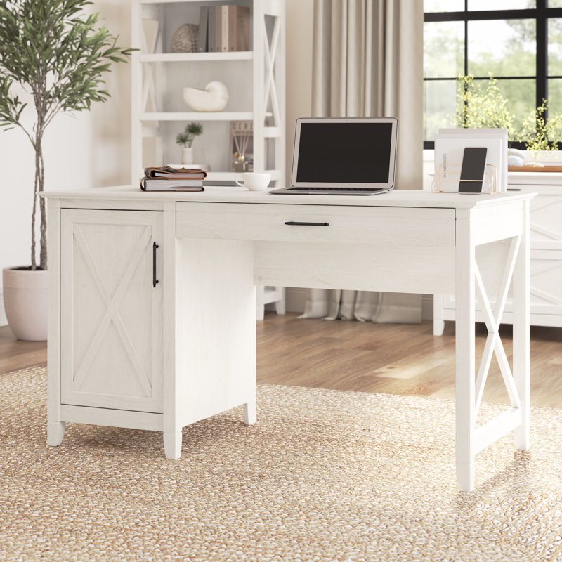 Bureau Katia de 54 po, Lin blanc