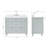 Ariel Monrow 42 Inch Single Oval Sink Bathroom Vanity With Carrara Quartz Countertop-105988761