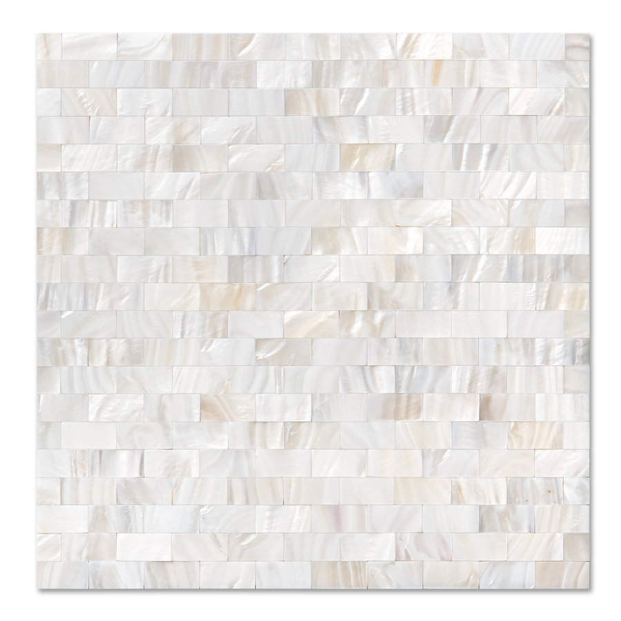 12" x 12" Shell Peel & Stick Subway Tile