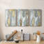 «Textured Neutrals and Gold I», ensemble de 3 toiles tendues-282486351