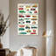 Tableau pour enfants Ashelle Transport Alphabet-108537347