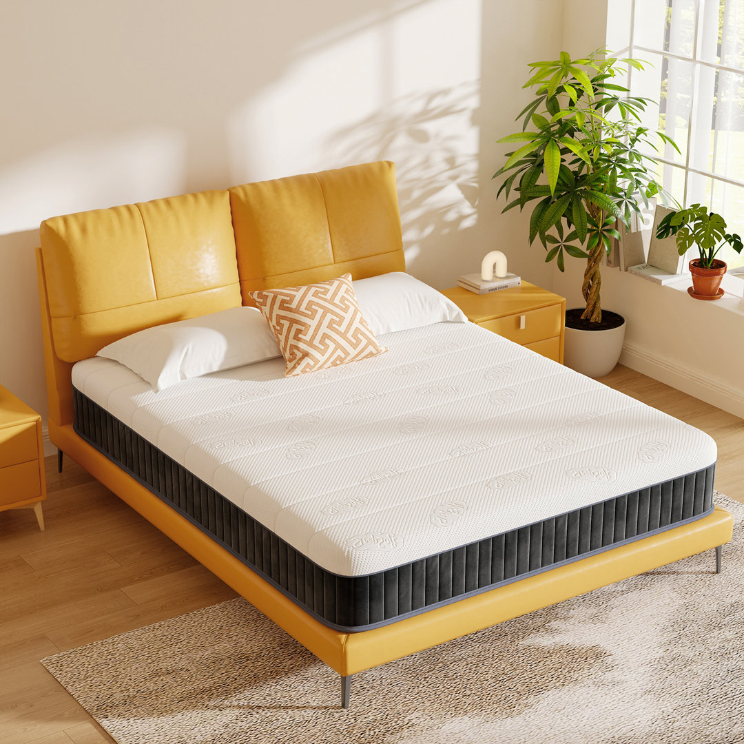 Matratze 135 x 190 cm - Die Innerspring Hybrid Memory Foam Bett in Einer Box für ultimative Unterstützung und Druckentla...