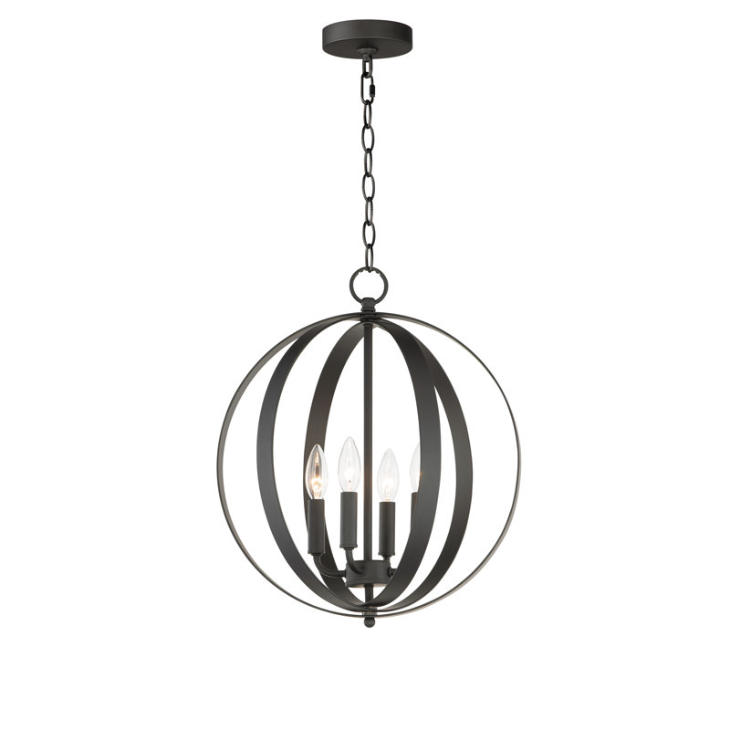 Luminaire suspendu sphérique unique à 4 lumières Albano