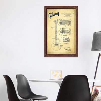 Gibson Guitar - Print on Canvas