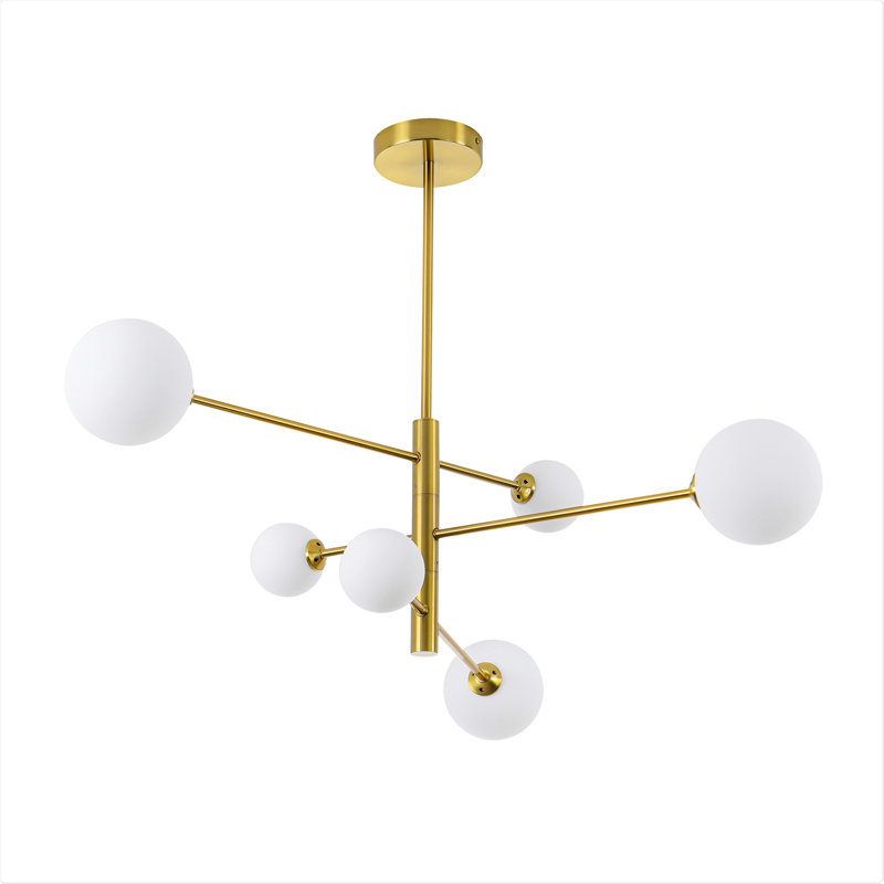 Sartain 4 - Light Gold Sputnik Pendant