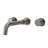 Wall Bathroom Faucet 3 Hole,Bathroom Sink Faucet with Drain Assembly, Brushed Nickel-115761267