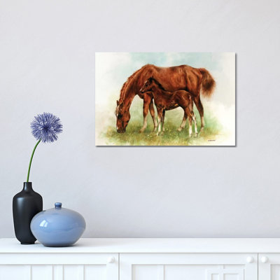 By Mom's Side - Wrapped Canvas Painting