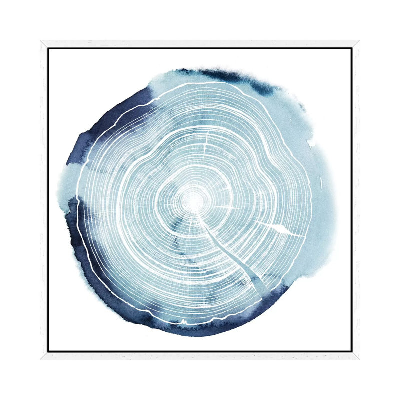 Tree Ring Overlay III by Grace Popp - Gallery-Wrapped Canvas Giclée on Canvas, White Framed, 45.72 cm H x 45.72 cm W
