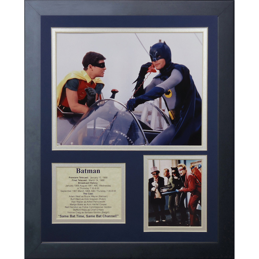Batman Framed Memorabilia Legends Never Die