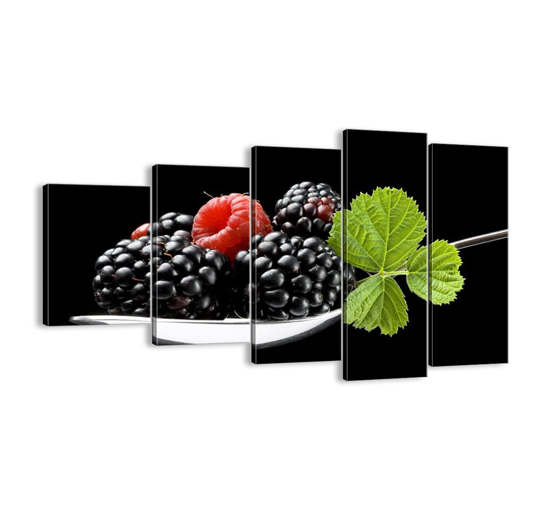 5-tlg. Leinwandbilder-Set - Grafikdruck „A Taste of Freshness”