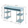 Edwin No Tools Writing Desk with Shelves