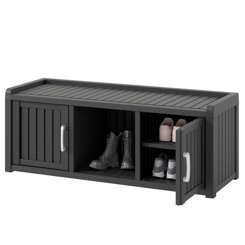 Armoire de rangement pour chaussures pour le hall d'entrée avec tablettes réglables et imperméable, pour le couloir et le salon