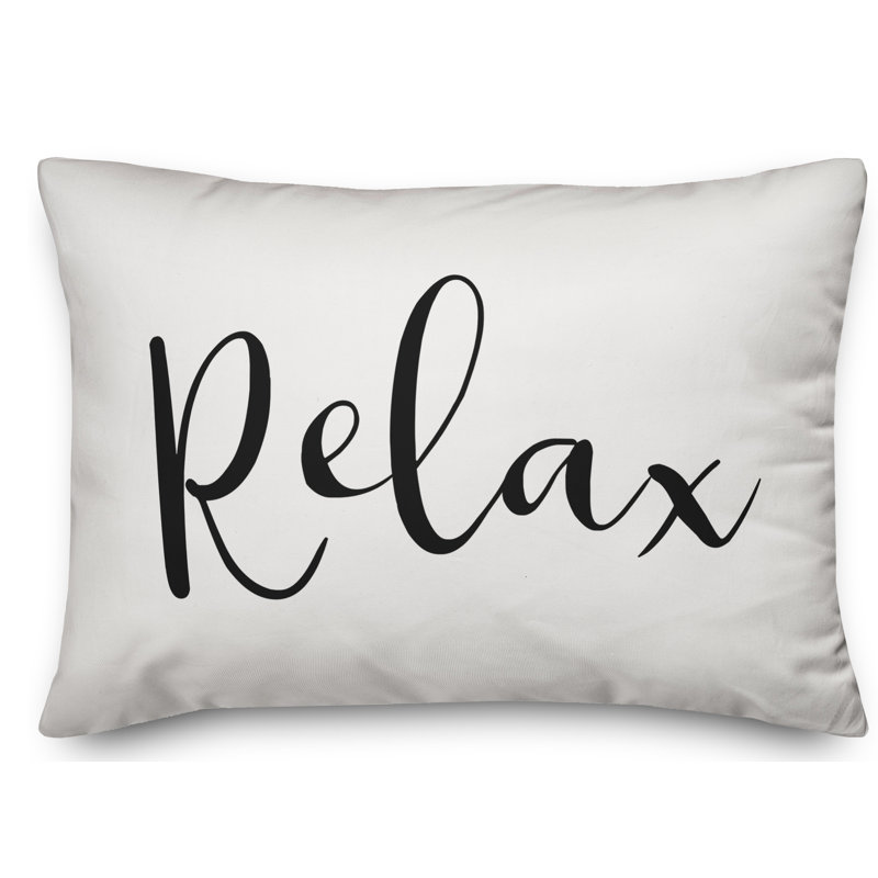 Outdoor Throw Pillow, Off White/Black