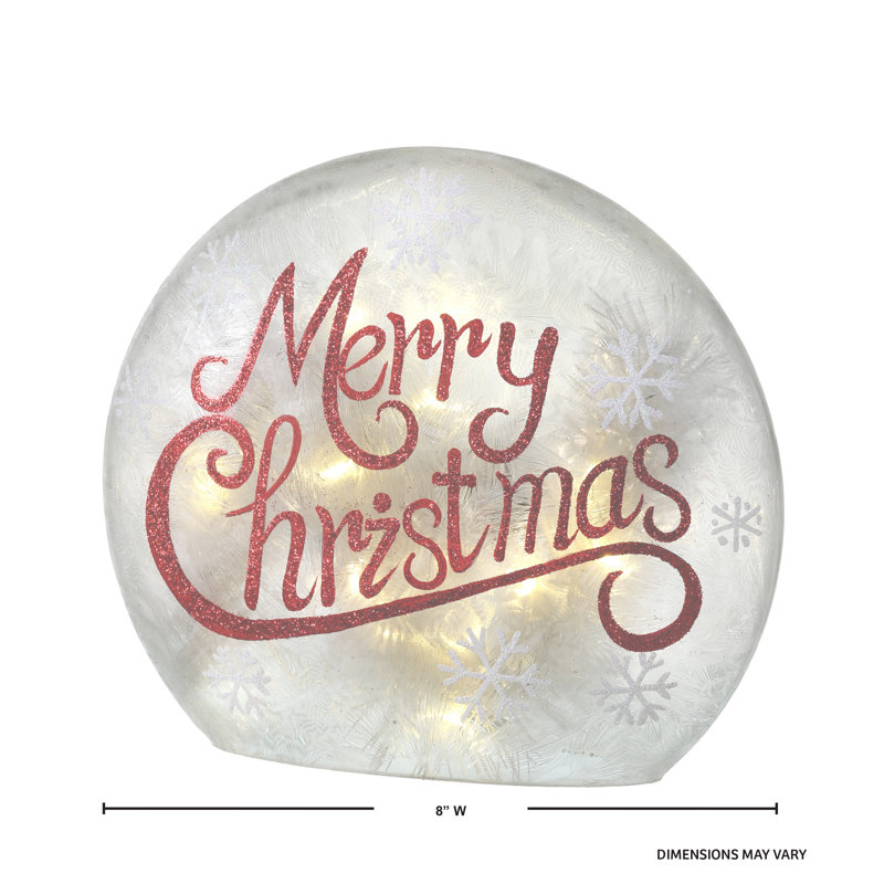Verre à DEL Merry Christmas