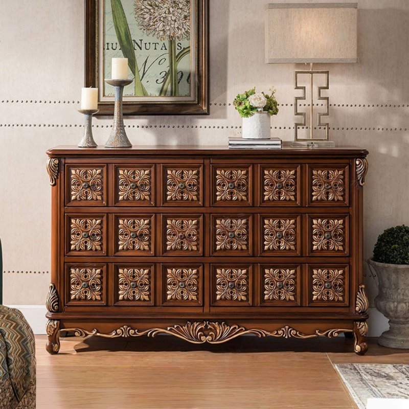 Armoire d'appoint en bois manufacturé brun massif, Brun