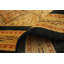 Tapis de laine brun foncé/beige 8 pi 2 po x 9 pi x 7 po main one-of-kind-noué la 2010 ushak Gro