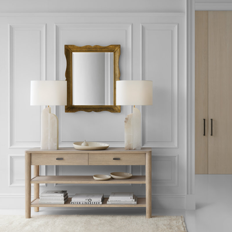 Kelly Wearstler Savoye Large Right Table Lamp, White Marble