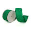 Vickerman 4"X10 Yds Emerald Metallic Pleated Strip with Emerald Backing Ribbon.