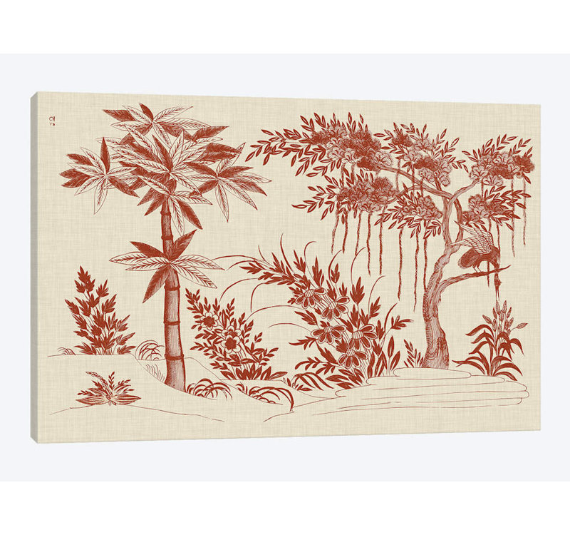 « ornement trees », impression sur toile, H 8 po x l 12 po x P 0,75 po, Toile tendue, Pas de tapis