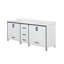 Meuble-lavabo double avec comptoir en quartz blanc-1623503588