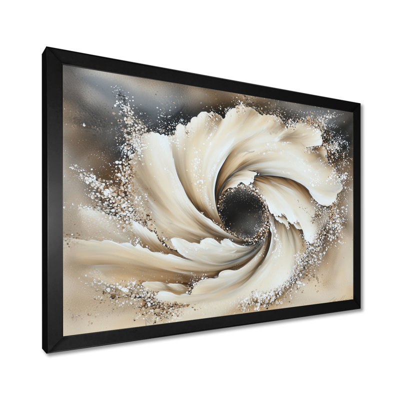 Celestial Vortex Of Illusion - impression sur toile bord de mer, H 24 po x l 32 po, Noir