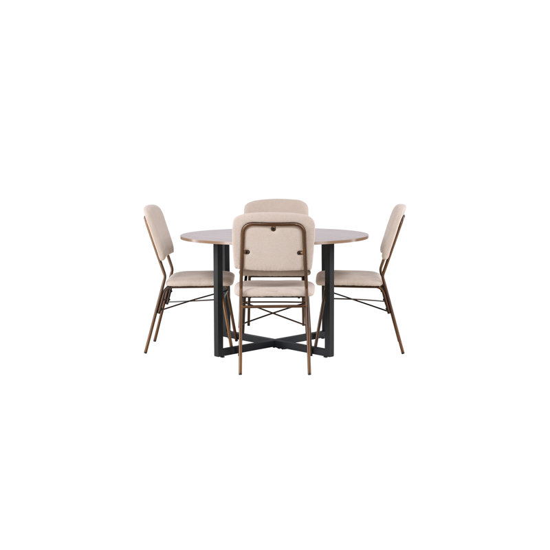 Anjanette 4 - Person Dining Set
