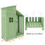 Wooden Garden Storage Shed Utility Tool Storage Cabinet-125041107