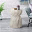 Side Table Sunburst Top Hourglass Shape Design