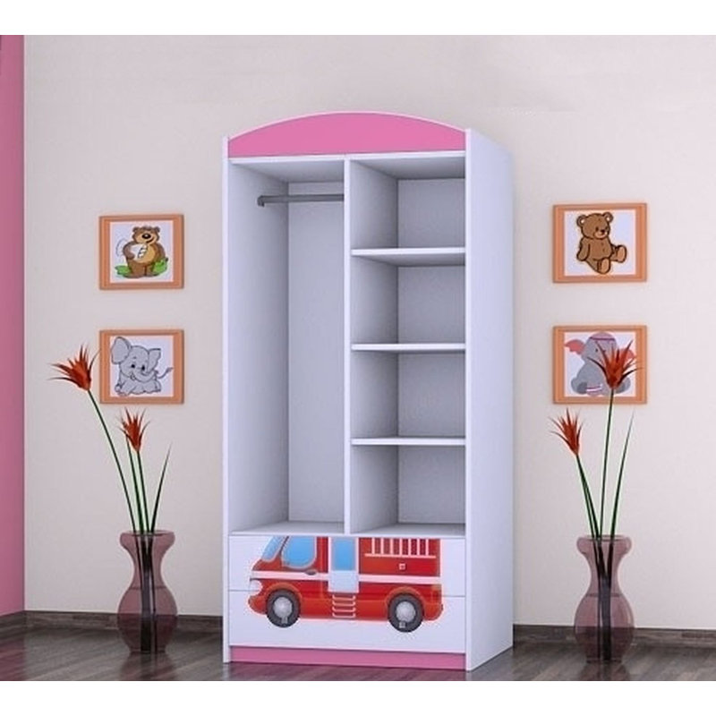 Brenner 2 Door Wardrobe, Pink