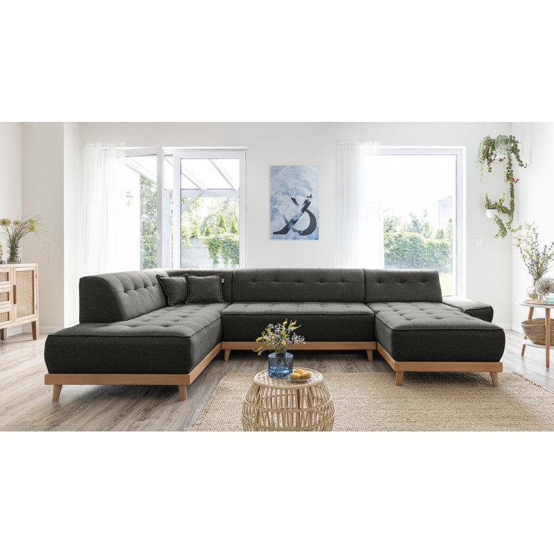 Dazzling Daisy Corner Sofa Bed, Anthracite, Left Hand Facing