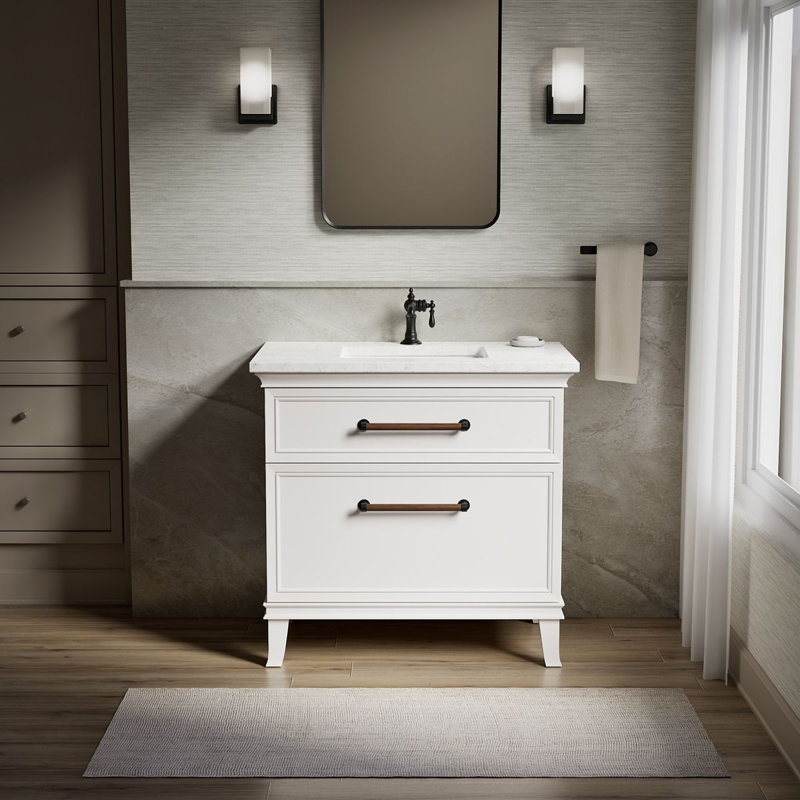 Artifacts Vanity 36 Inches Combo, Linen White