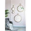 Miroir mural circulaire en fer doré de 22 po x 28 po - Rehaussez le décor de votre salon, de votre vestibule et de votre bureau-1422603886