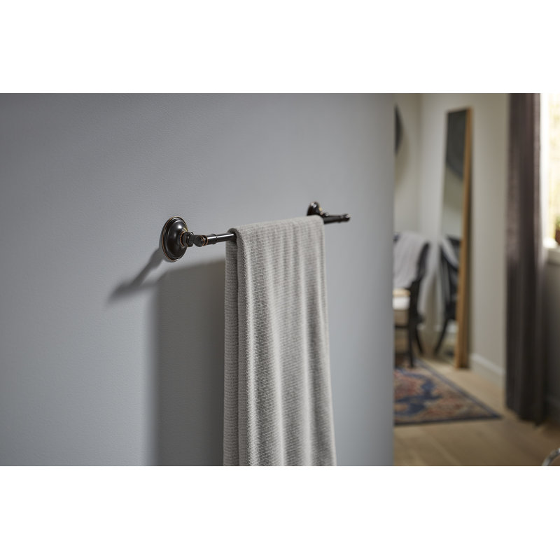Barre à serviettes éclectique, Bronze huilé, L 24 po