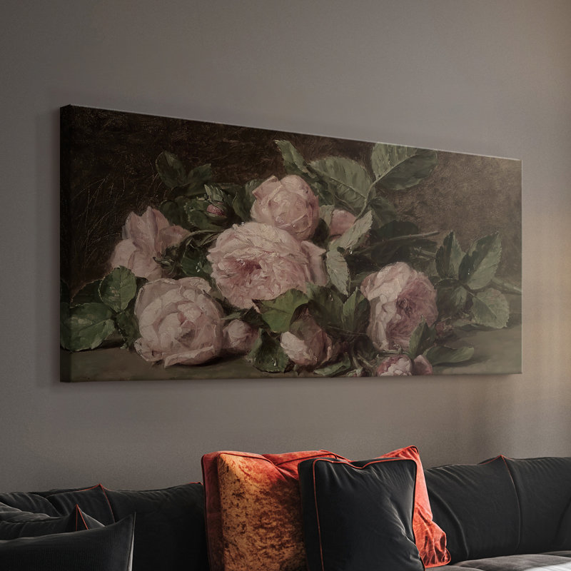 Botanical Series-CDXLV- Toile tendue avec châssis - Prêt à accrocher, H 20 po x l 40 po