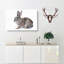 Brown Bunny Rabbit Painting - Wrapped Canvas-56655965