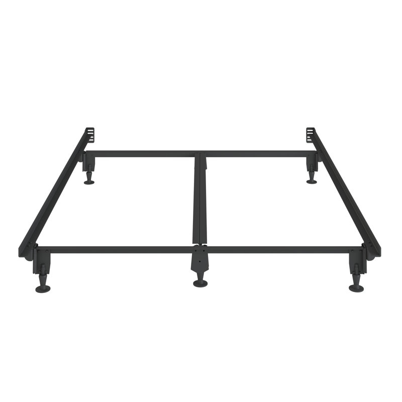 Inst-a-matic - Structure de lit avec roulettes - Grand - 6 pieds avec support central double, Grand