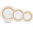 49 Piece Porcelain China Dinnerware Set, Service for 8