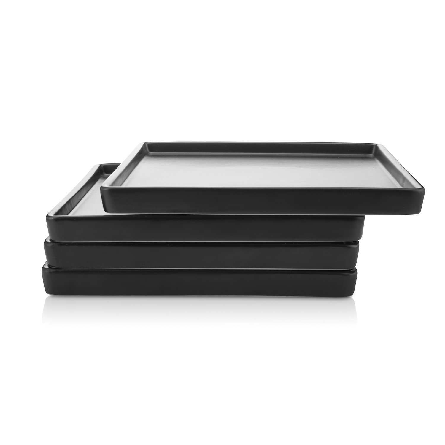 Stone Lain Grace 4-Piece Dinner Plate Set Stoneware