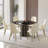 Round Sintered Stone Dining Table With Lazy Susan-1200611689-1200611693
